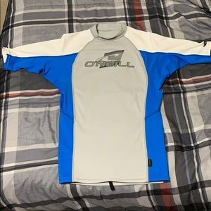 O’Neill Grey & Blue Rash Guard